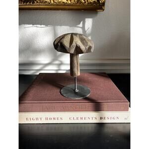 Vintage Wooden Spice Grinder on Stand